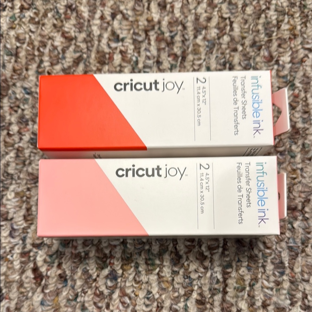 Cricut Joy Infusible Ink Sheets in Red and Pink